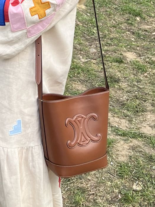 Celine bucket сумка tan