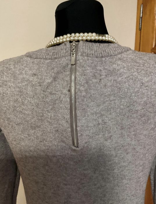 Sukienka swetrowa długi sweter kardigan na zimę N Everyday kieszenie