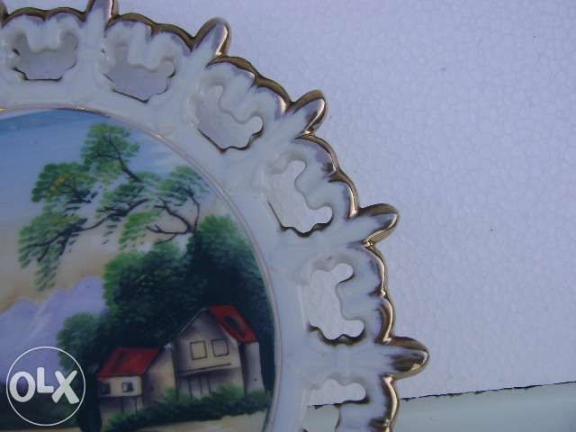 Porcelanas - cerámica - pintado à mão - antiguidade - coleção