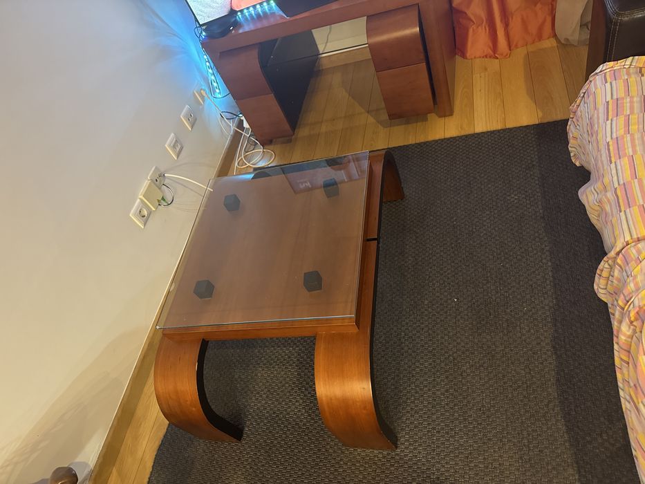 Sala de estar completa madeira