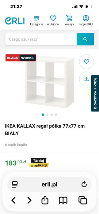 Regal ikea nowy