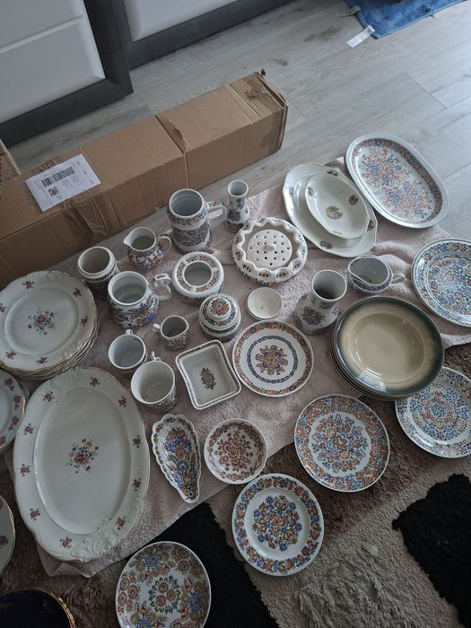 Stara porcelana cepelia ręcznie malowana