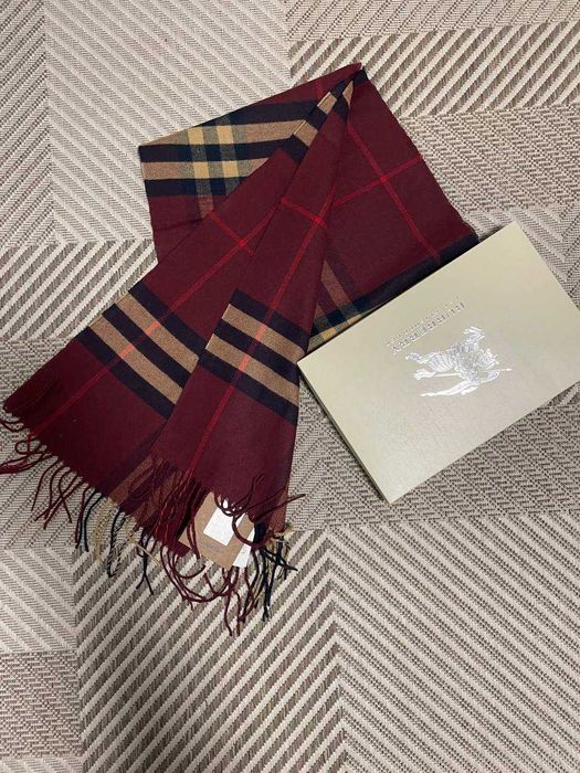 Шарф Барбері кашемір 32*180см шарф Burberry Red Clasic
