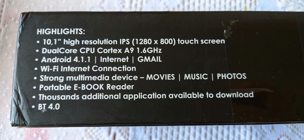 Tablet Goclever Tab R106 10 cali HD 1.6 Ghz Android ebook bluetooth