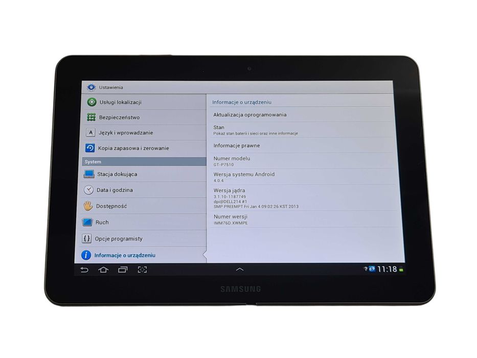 Tablet samsung galaxy TAB 10,1 GT-P7510