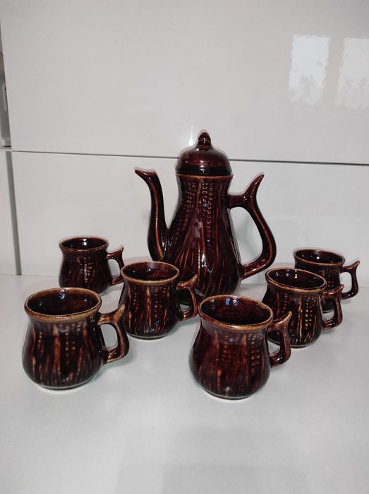 unikat komplet ceramiczny Rościsław Bukszzyński PRL stan bardzo dobry