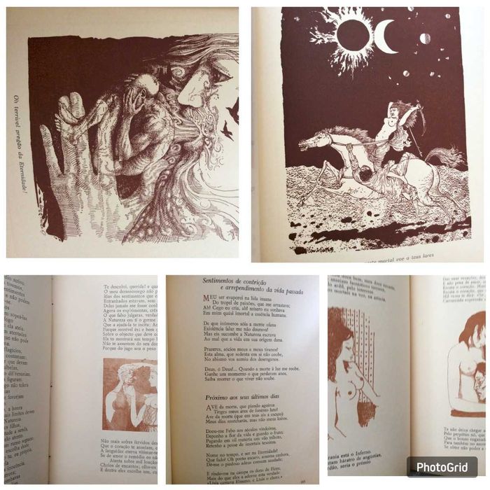 Bocage - Obras Escolhidas Lisboa, edição Artis, 1967, 1969, e 1970; 3 volumes