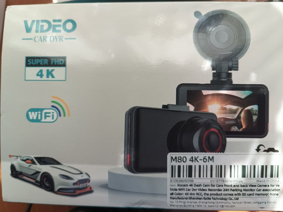 Відеореєстратор  WiFi Soam 4K Dash Cam