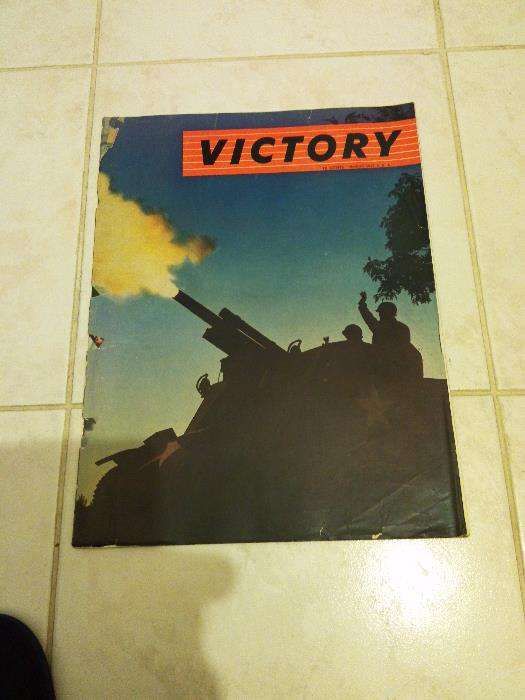 Victory 7 Revistas - 2ª guerra mundial , originais de 1944, PORTUGUÊS.