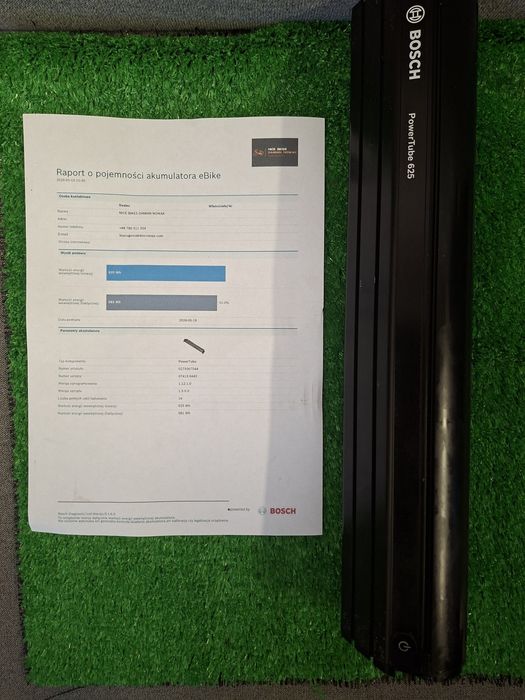 Bateria rowerowa bosch 625