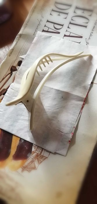 Модная Заколка Франция б/у для волос Обмен на смартфон картины серебро