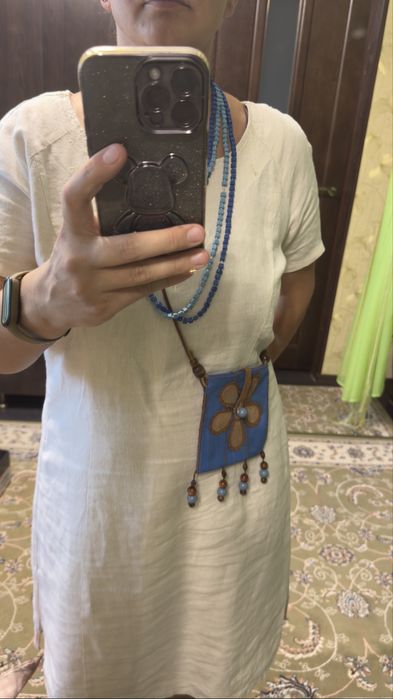 Декоративний, шкіряний карман