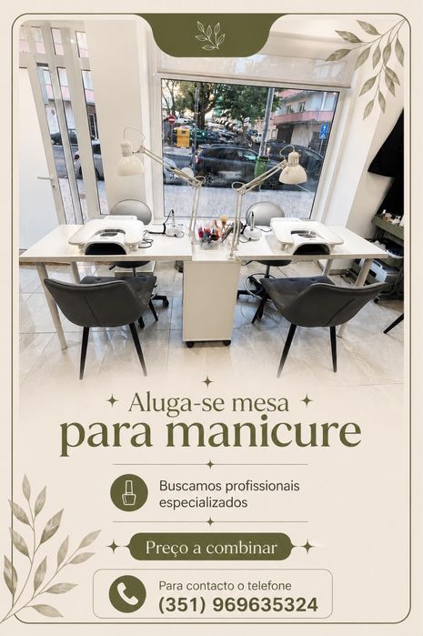 Arrenda-se mesa de mnicure