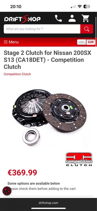 Embreagem Competition Clutch Stage 2 CA18DET Nissan 200sx