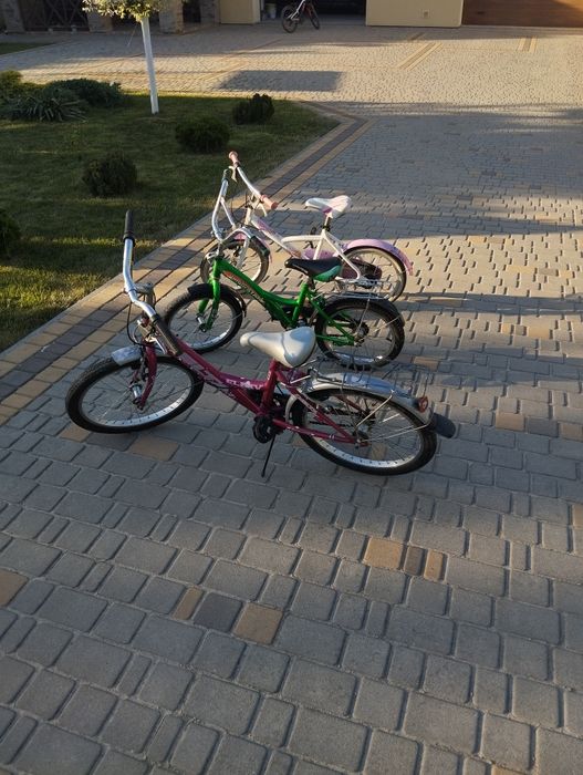 Дитячі велосипеди на різний вік, ціна вказана за зелений