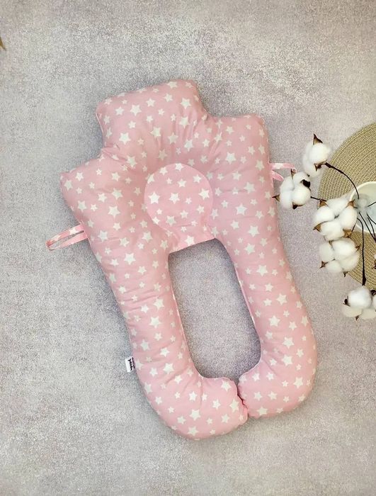 Подушка для підтримки голови новонароджених немовлят з бортиками