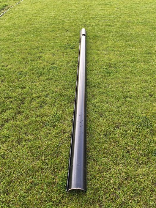 Rynna dachowa metalowa 4m 125mm czarna
