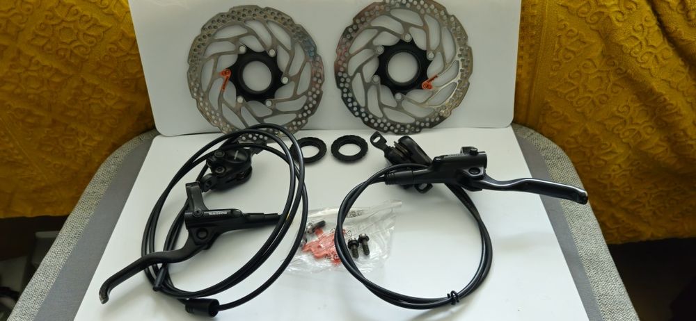 Hamulce Shimano BL-MT201 kpl + tarcze  2×160