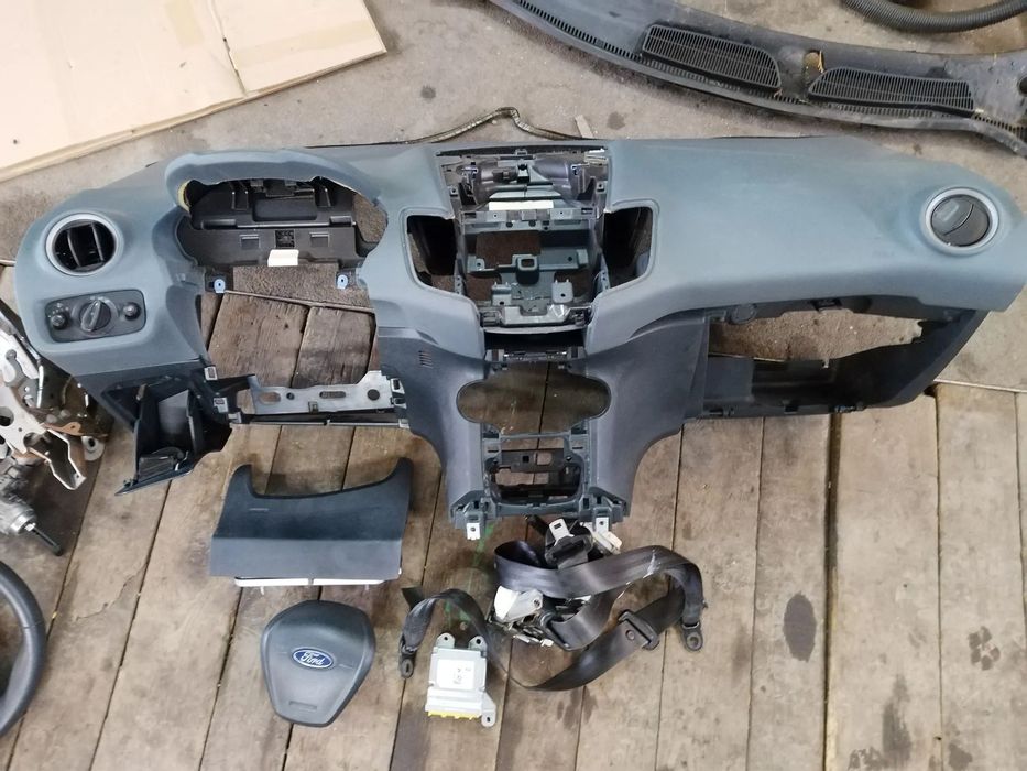 FORD FIESTA MK7 DESKA KONSOLA 3 PODUSZKI PASY SENSOR WSZYSTKO ORGINAŁ