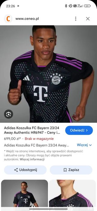Sprzedam koszulkę  FC Bayern Munchen...