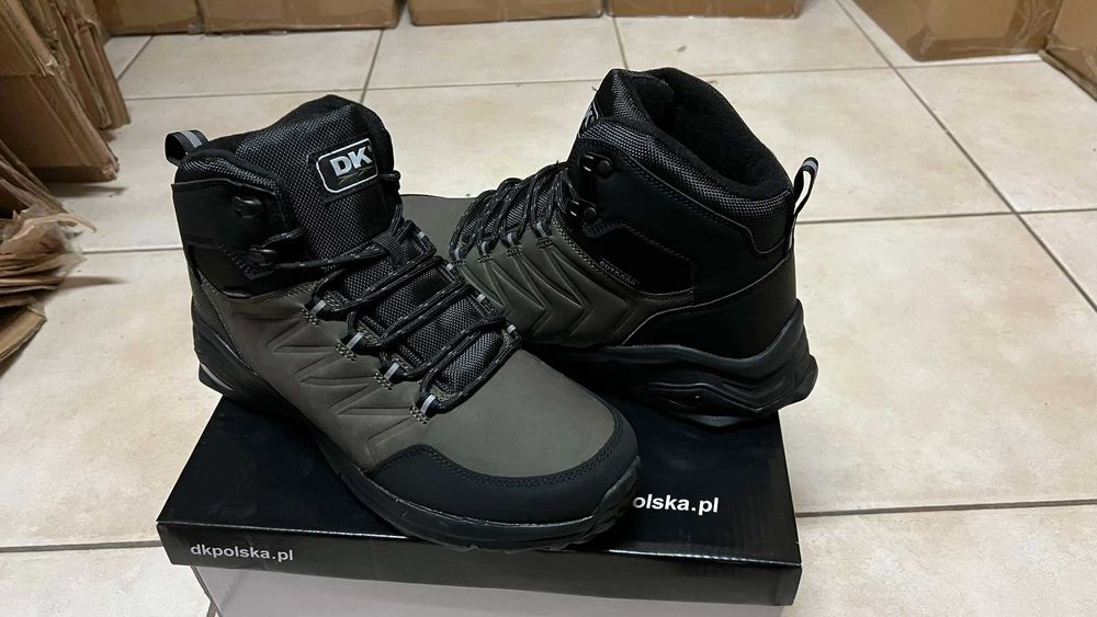 Zimowe Obuwie Męskie Kaki Nr 42
