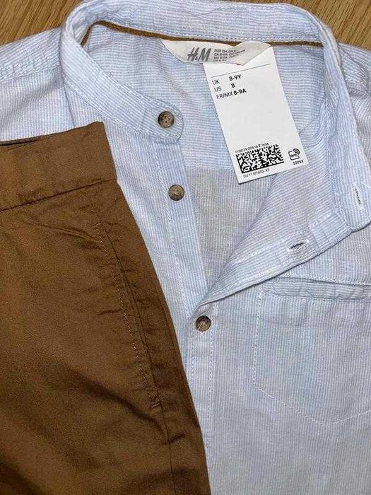 Красиві світлі брючки і сорочки H&M 134