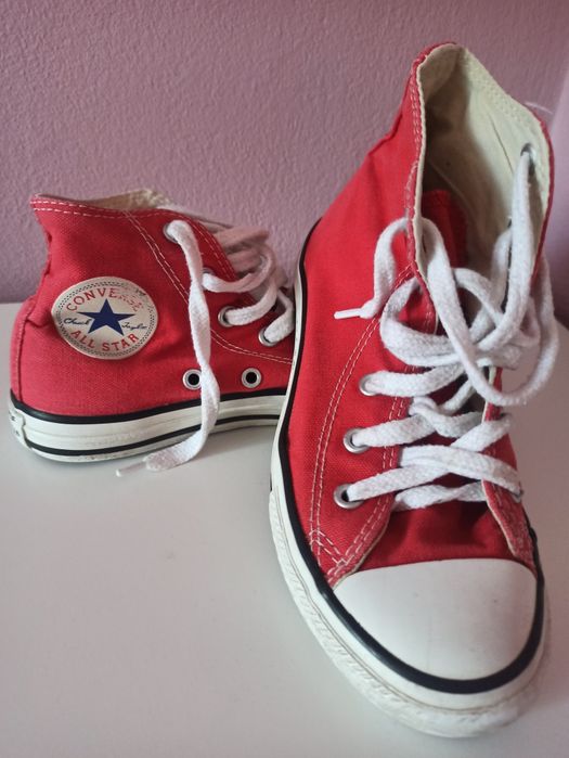 Trampki Converse, dziecięce, czerwone, rozmiar 31,5