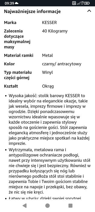 Stół okrągły idealny na działkę
