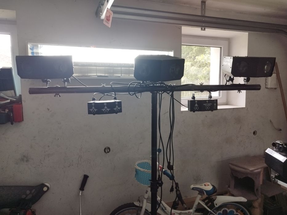 Nagłośnienie oświetlenie lasery głowy