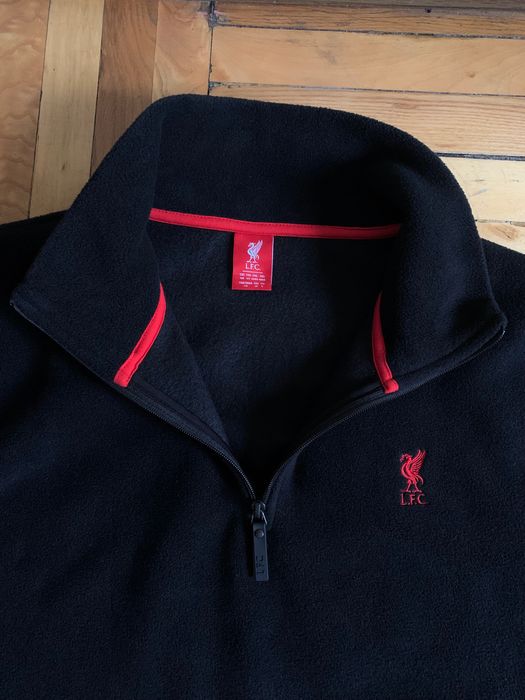 Шикарная мужская футбольная флисовая кофта FC Liverpool Zip Fleece
