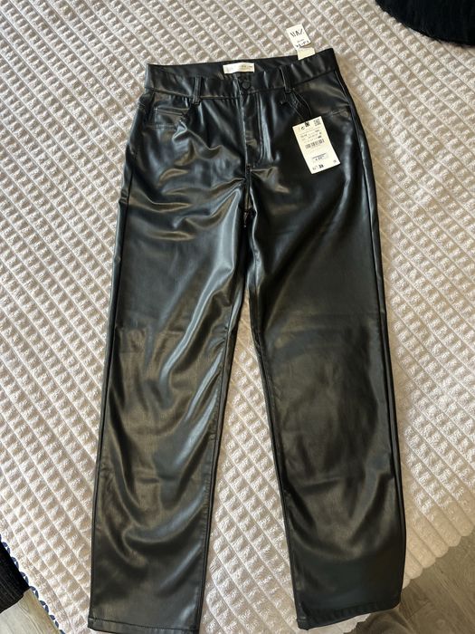 Штани шкіряні ZARA