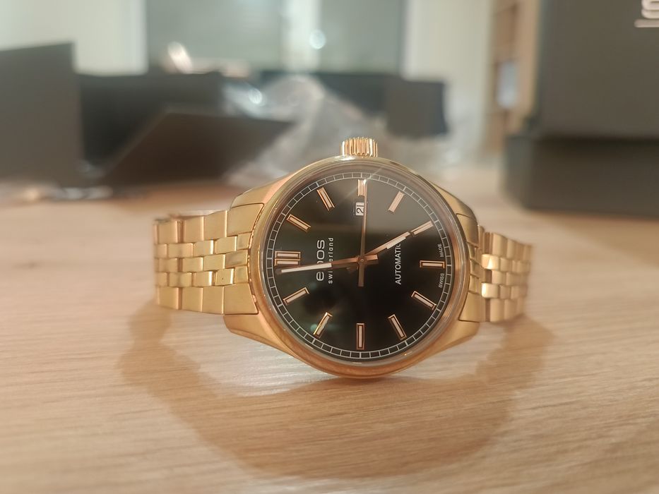 Szwajcarski zegarek męski  epos passion automatic 3501  złoty