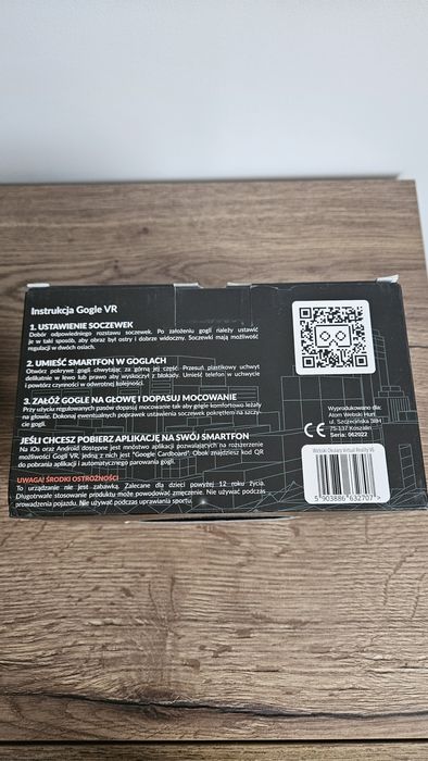 Okulary Gogle Webski Vr V6