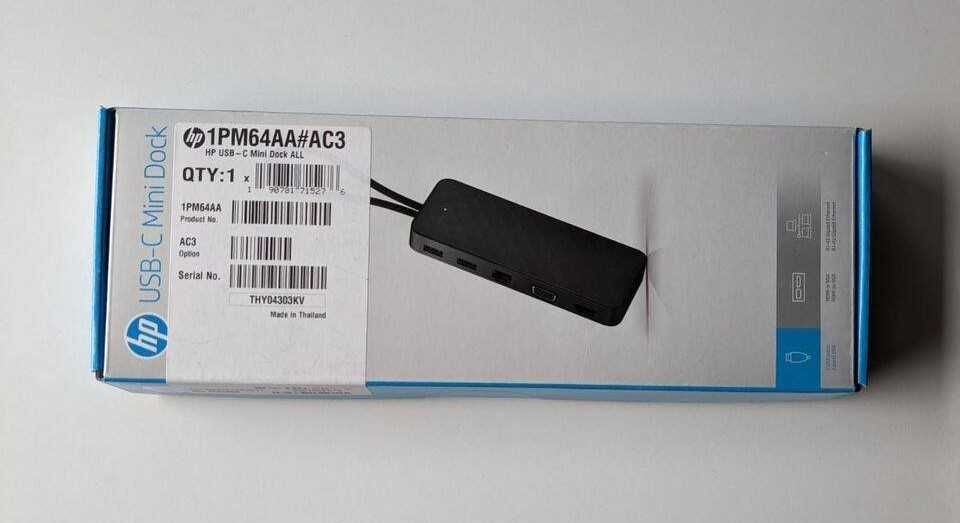 Nowa HP USB-C Mini Stacja Dokojąca