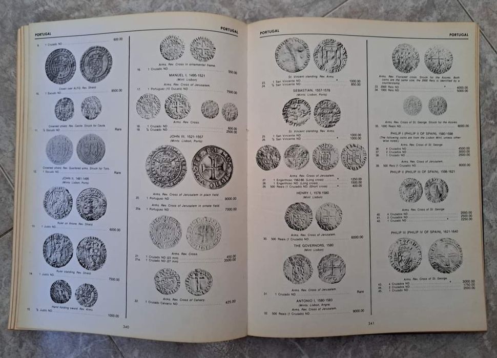 Catálogo numismatico só para moedas OURO