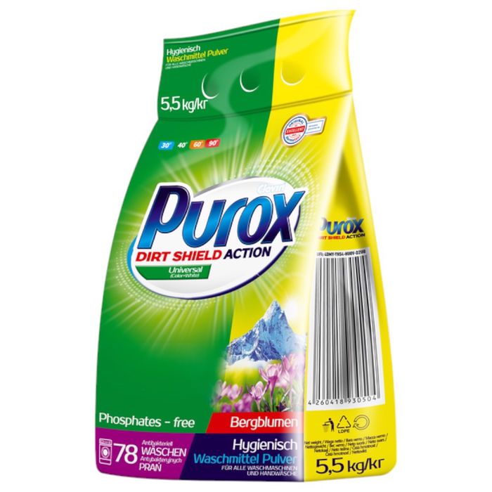 Proszek do prania purox universal 5,5kg wor clovin