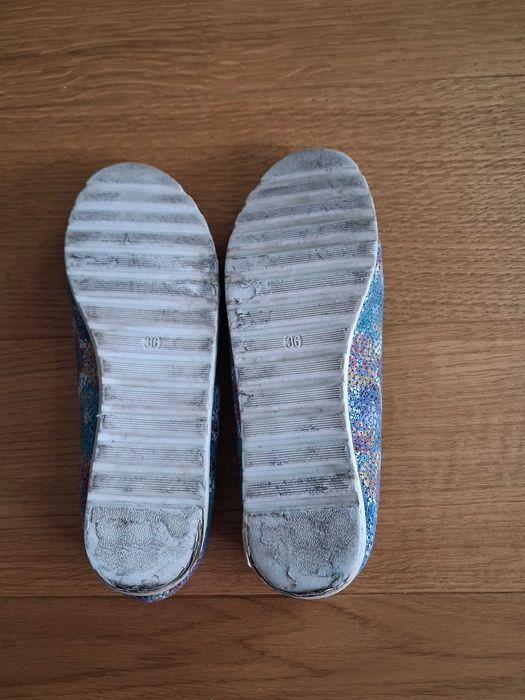 Baleriny dziewczęce Nelli blue, rozm.36