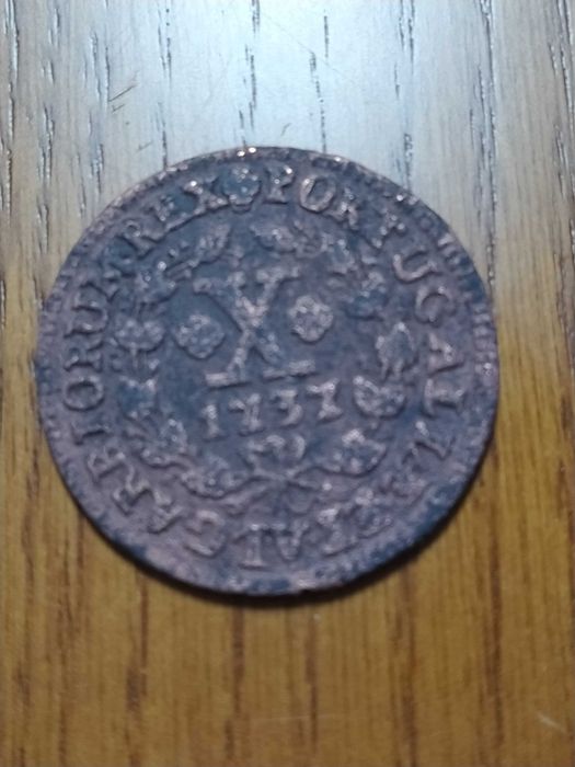 Moeda de 10 Réis de João 5 de 1737
