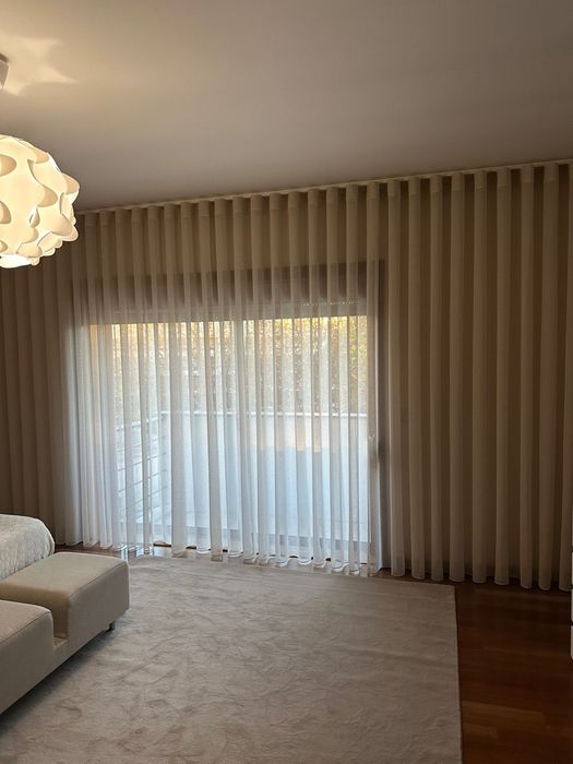 Cortinados de onda perfeita