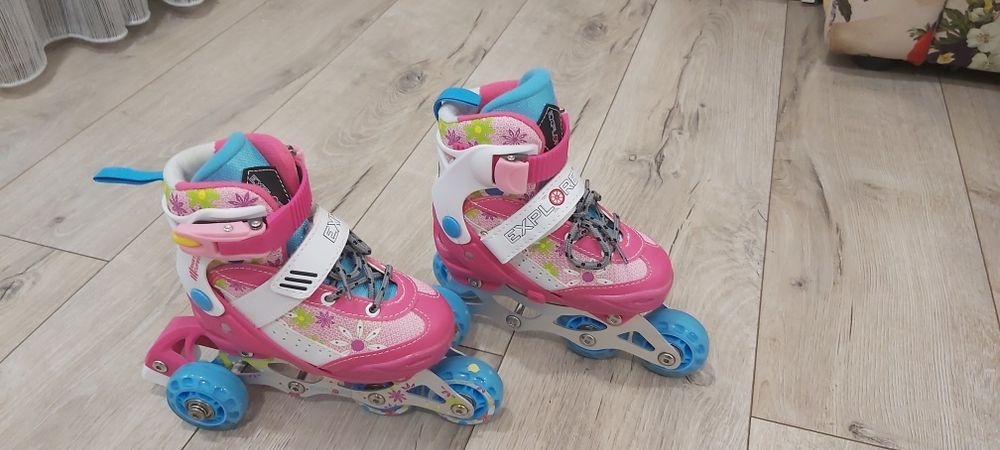 Роликовые коньки + шлем