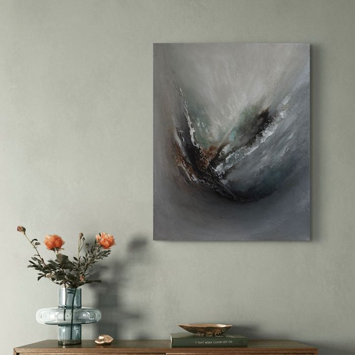 Quadro abstrato moderno decorativo 50x40 | Original abstract wall art