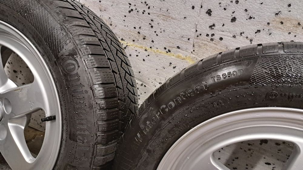 Alufelgi 16 Audi A3 A4 A5 A6 5x112   Opony Zimowe Continental 6,60mm