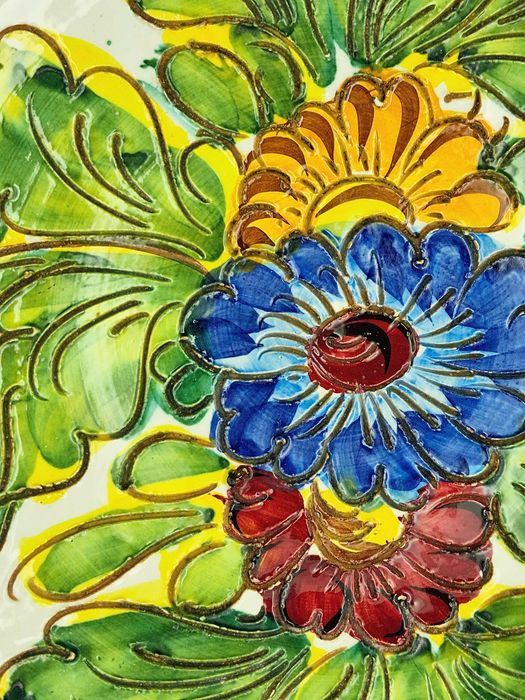Włoska misa ceramiczna sgraffito 25,5 cm 5011/26 lata 60-70 Italy