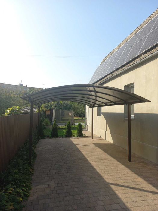 Навес для дома, Комплект навеса собери сам, Автонавес, Каркас навеса