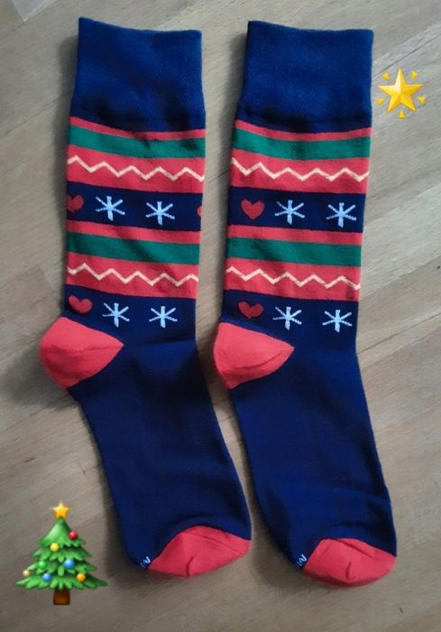 Skarpety bawełniane 2 pary Świąteczne Boże Narodzenie R.39-42