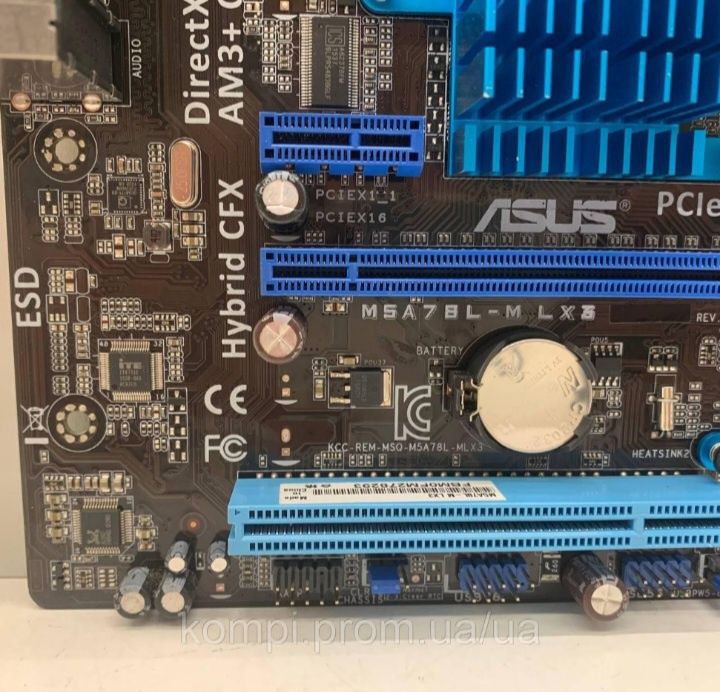 Материнська плата sAM3+ ASUS M5A78L-M LX3 (DDR3,AMD FX,б/у)