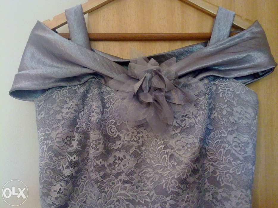 Conjunto de cerimónia cor prata, tam. XL