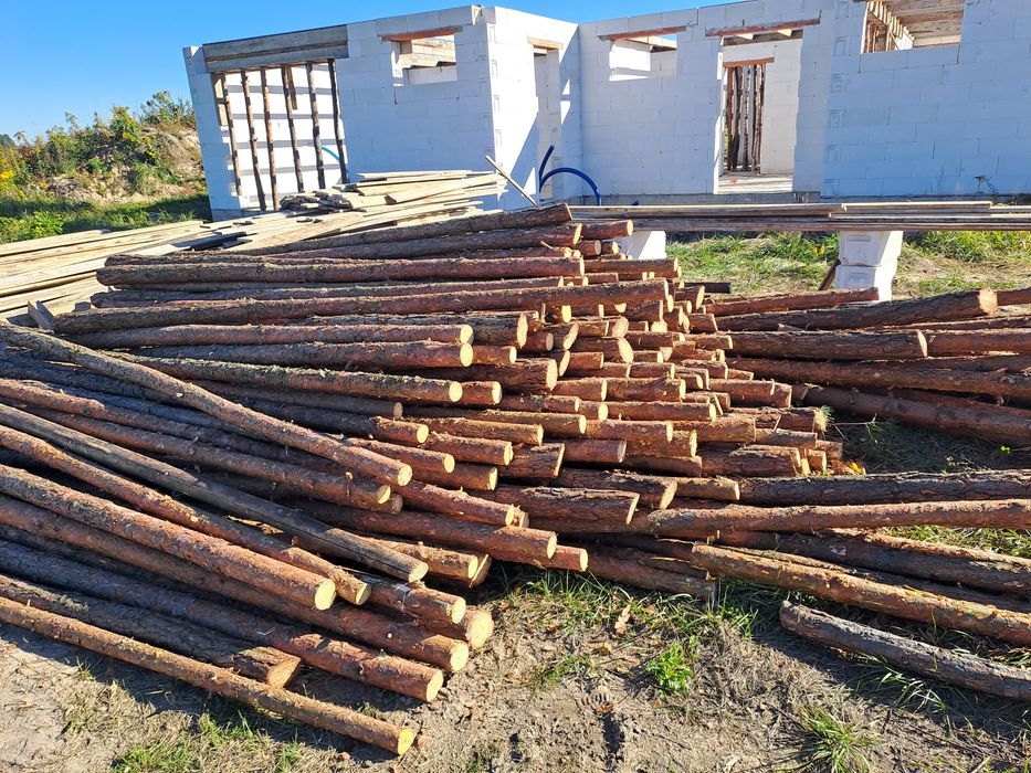 Stęple budowlane solidne.