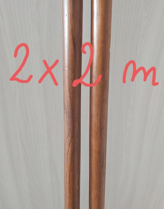 Drążek drewniany 2 sztuki × 2 m