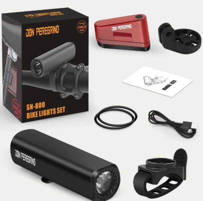 Luzes de bicicleta Don Peregrino Sn -800, luz dianteira 800